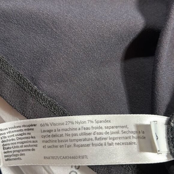 Eileen Fisher Jersey Viscose Scoop Neck Tank Shift Dress Dark Grey‎ M - Picture 8 of 12